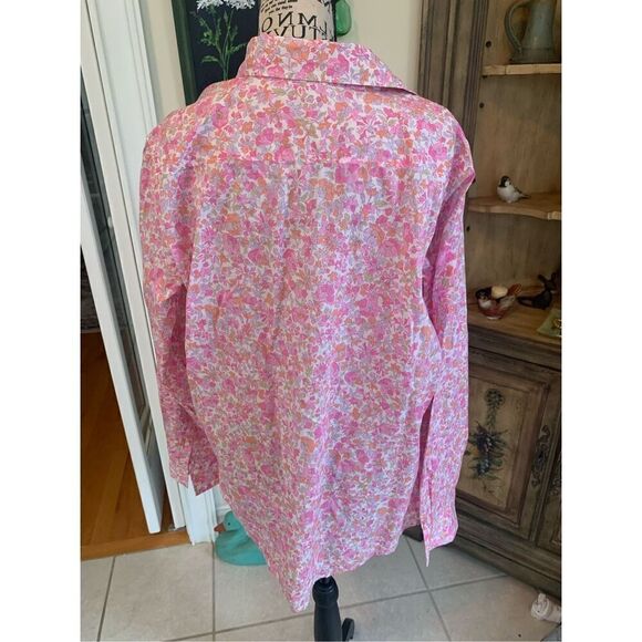 Gap Cotton Floral Pintuck Shirt - Picture 4 of 6